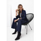 Elegancki, granatowy garnitur damski DENIZ
