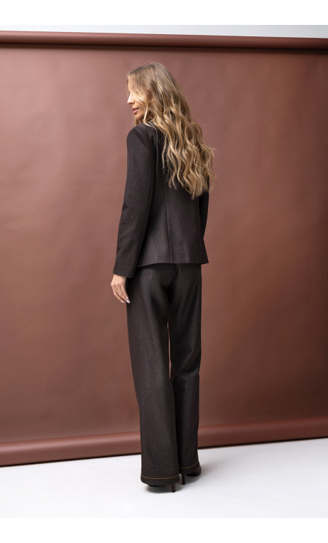 Elegancki, brązowy garnitur damski DENIZ