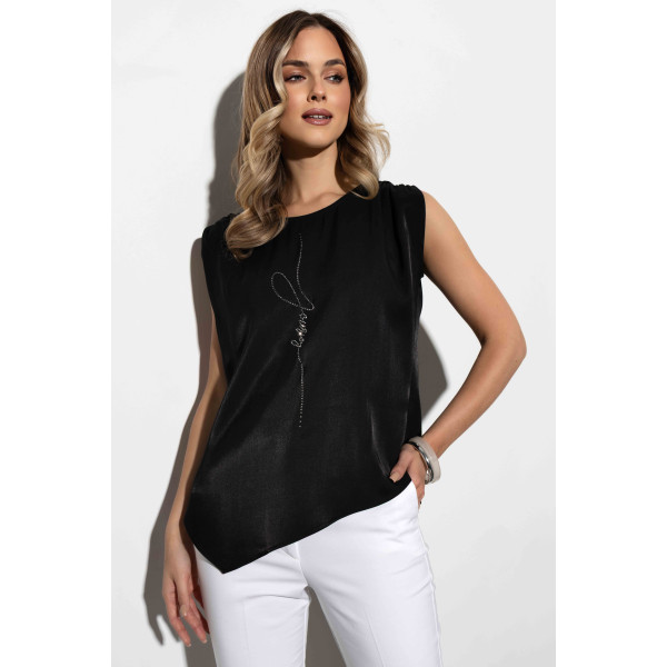 Czarna, elegancka bluzka damska SARITA