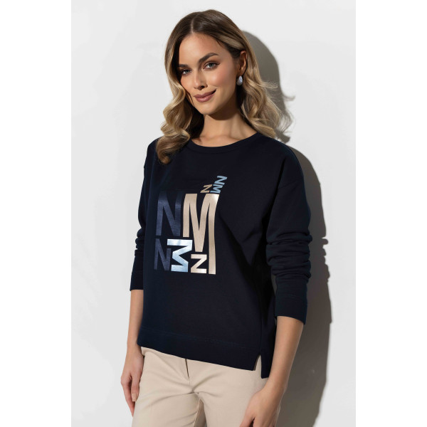 Granatowa, bawełniana bluza MAVIS