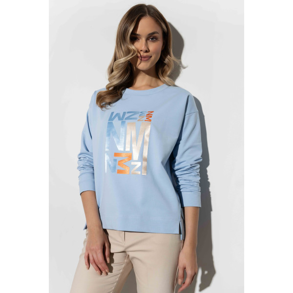 Wygodna, niebieska bluza damska MAVIS