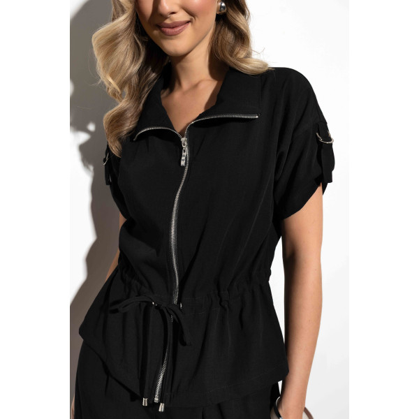 Lekka, czarna koszula damska MALCOT