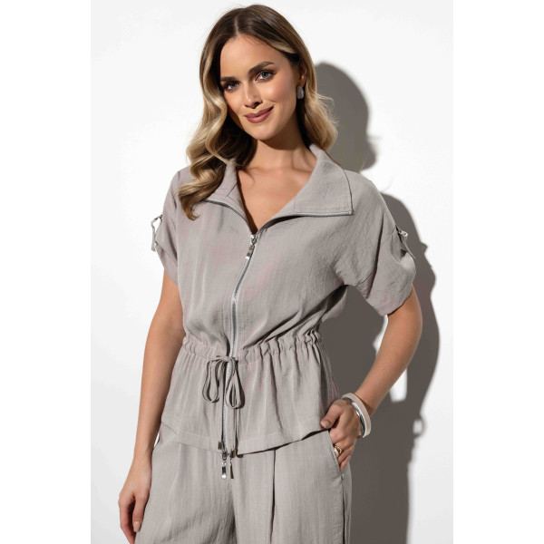 Letnia, szara koszula damska MALCOT