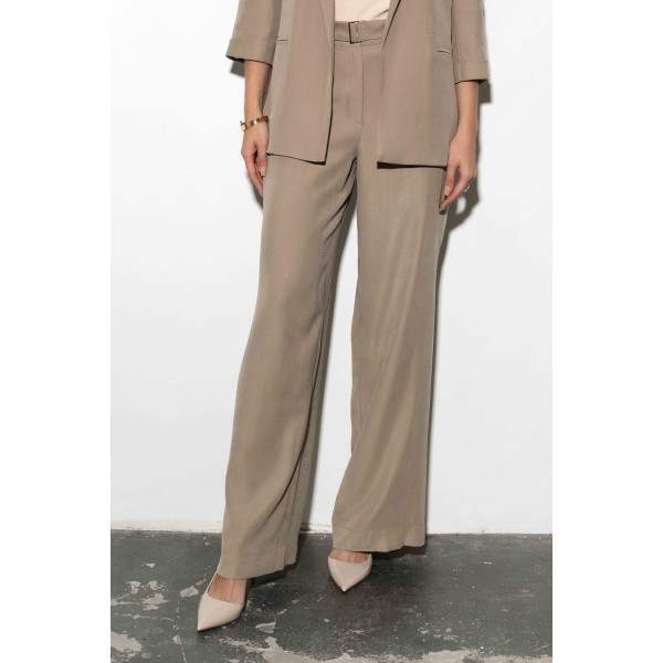 Eleganckie spodnie z naturalnej tkaniny wiskozowej ZANTE