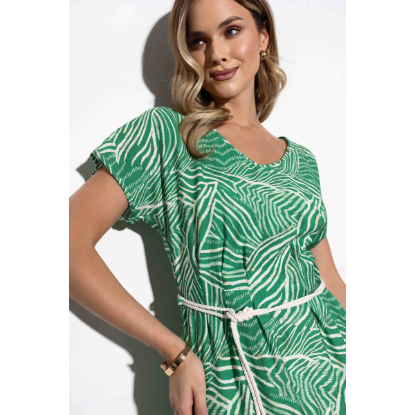 Letnia sukienka damska wykonana z naturalnej tkaniny wiskozowej KOKO