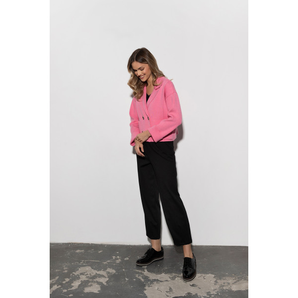 Czarne, luźniejsze spodnie BELLINI