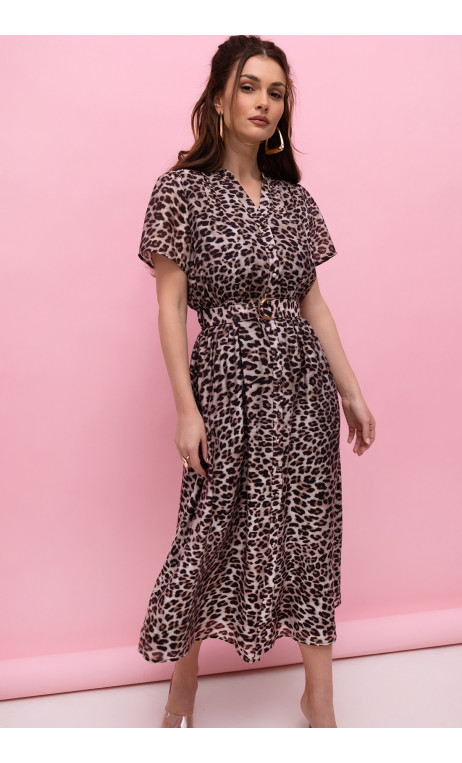 Letnia, wzorzysta sukienka damska SOBRINA