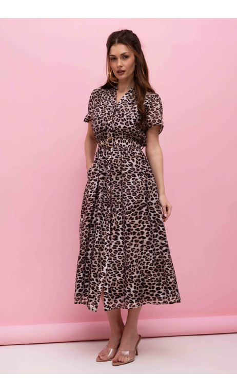 Letnia, wzorzysta sukienka damska SOBRINA