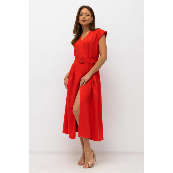 Elegancka, czerwona sukienka MURIEL