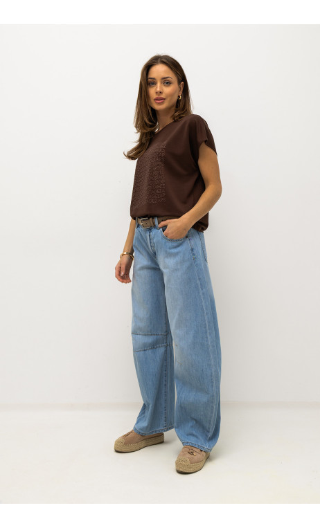 Jeansy damskie typu balloon RICCI