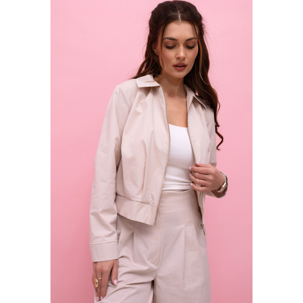 Lekka, bawełniana kurtka damska typu bomberka AGAVE